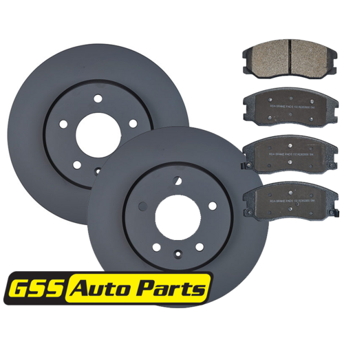 RDA Front Brake Disc Rotors (pair) & Brake Pads RDA7481-RDB2000
