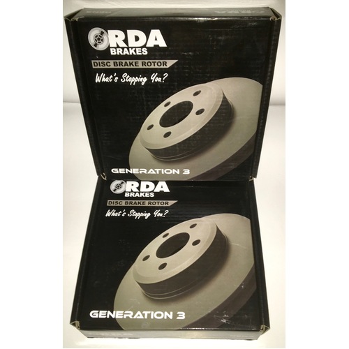 Front RDA Brake Disc Rotors (Pair) RDA7670 suits PRADO 96- XDBA 792