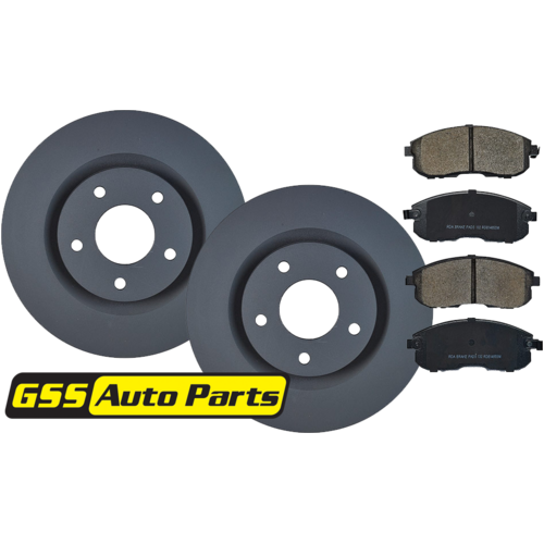 Front Rda Brake Disc Rotors (pair) & Brake Pads RDA7882-RDB1485 