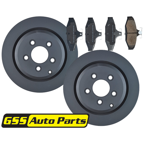 RDA Rear Brake Disc Rotors (pair) & Brake Pads RDA7935-RDB1376