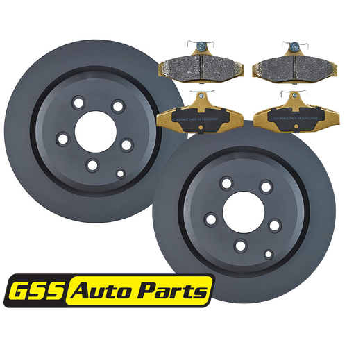 RDA Rear Brake Disc Rotors (pair) & Heavy Duty Brake Pads RDA7935-RDX1376 RDA7935