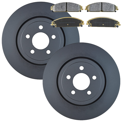 Front Rda Brake Disc Rotors (pair) & Heavy Duty Brake Pads RDA7963-RDX2080 RDA7963