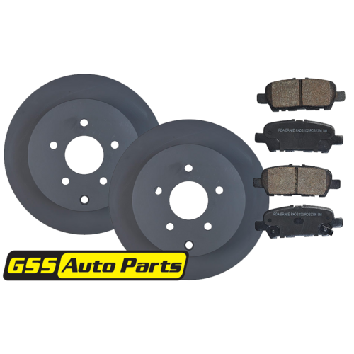 Rear Rda Brake Disc Rotors (pair) & Brake Pads RDA7966-RDB2386 