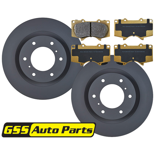 Front Rda Brake Disc Rotors (pair) & Heavy Duty Brake Pads RDA7981-RDX1482 RDA7981 thumbnail
