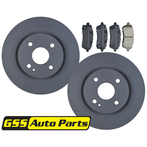 RDA Front Brake Disc Rotors (pair) & Brake Pads RDA8066-RDB2091