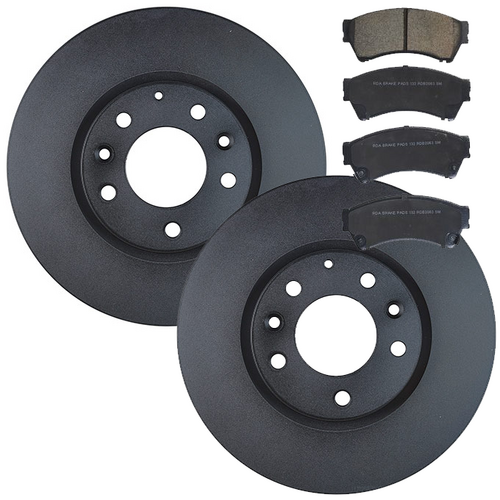 RDA Front Brake Disc Rotors (pair) & Brake Pads RDA8067-RDB2063