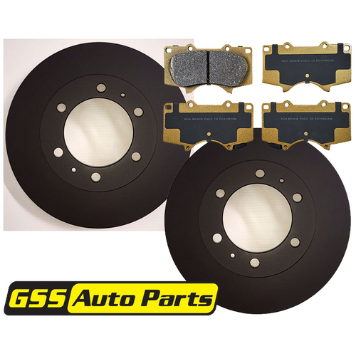 RDA Front Brake Disc Rotors (pair) & Heavy Duty Brake Pads RDA8083-RDX1482 RDA8083