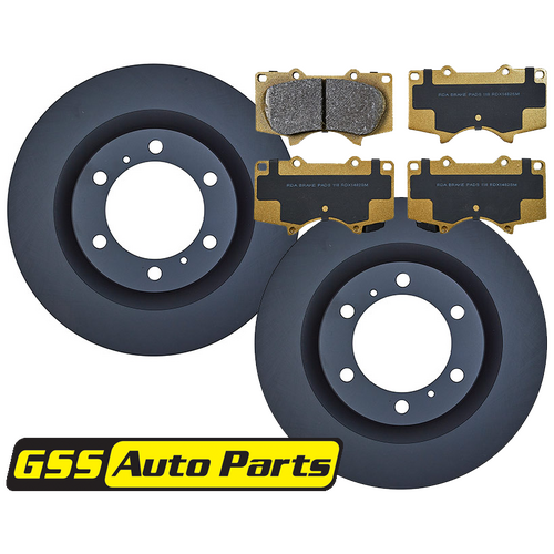 RDA Front Brake Disc Rotors (pair) & Heavy Duty Brake Pads RDA8097-RDX1482 RDA8097