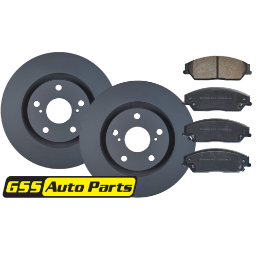Front Rda Brake Disc Rotors (pair) & Brake Pads RDA8112-RDB2046