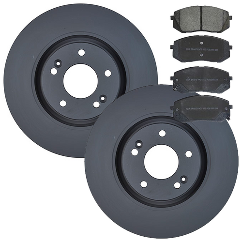 RDA Front Brake Disc Rotors (pair) & Brake Pads RDA8197-RDB2055 thumbnail