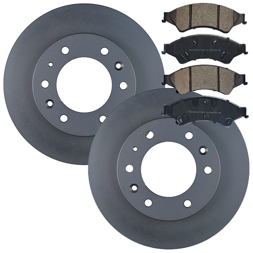 RDA Front Brake Disc Rotors (pair) & Brake Pads RDA8250 RDB2202