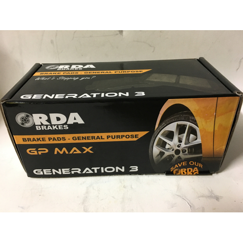 RDA Front Gp Max General Purpose Brake Pads RDB1365SM DB1365