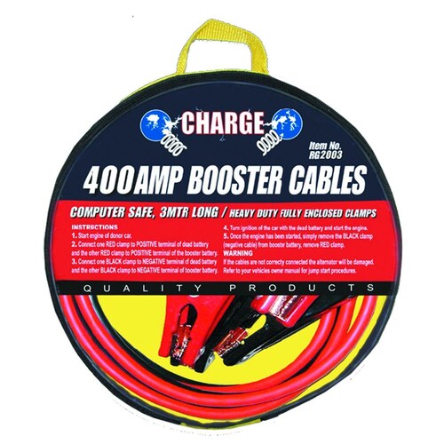 Charge Heavy Duty Jumper Leads - 400A, 3-Metre RG2003