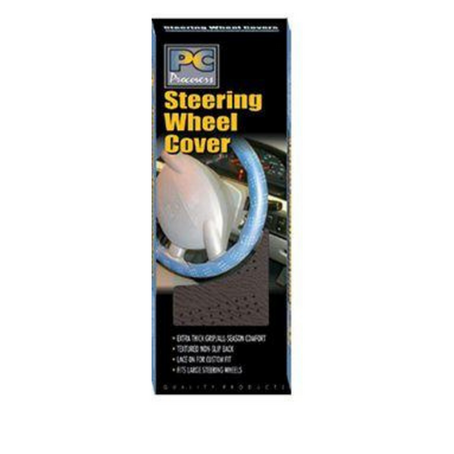 Procovers Steering Wheel Cover Lace Up PVC Black RG2446BK 36cm