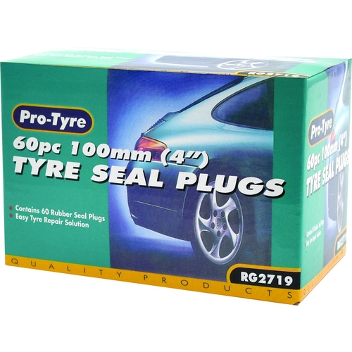 Pro-Tyre Tyre Seal Plug Set - 60pc 4" Trade Pack RG2719