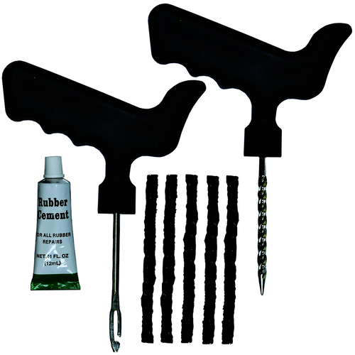 Pro-Tyre Tyre Repair Kit - 8pc With 5 X 4'' Tire Seals, T1 + T2 T Handles & 12cc Glue RG2720 
