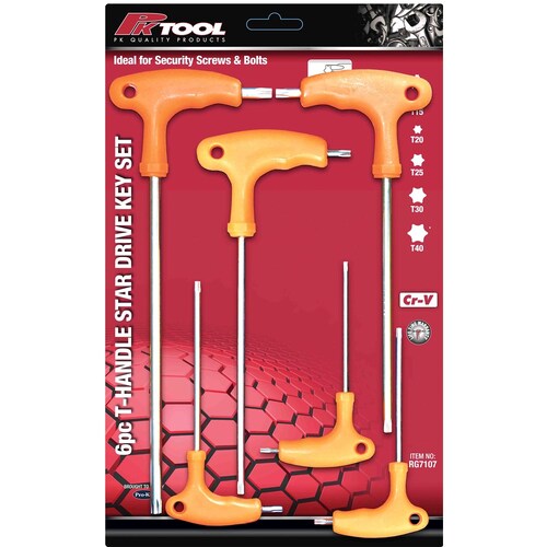 PK Tool 6 Piece Star Key Set RG7107
