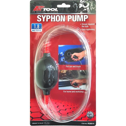 PK Tool Rubber Bulb Syphon Pump RG9014
