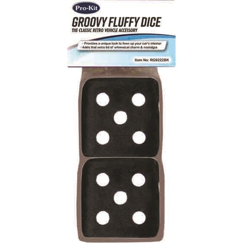 Pro Kit Fluffy Dice - Black RG9222BK