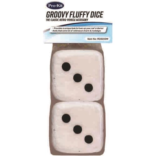 Pro Kit White Fluffy Dice RG9222W