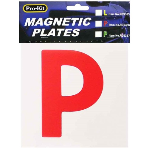 Pro-Kit Red Magnetic P Plates RG9386