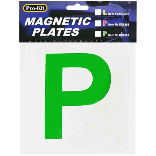 Pro-Kit Green Magnetic P Plates RG9387