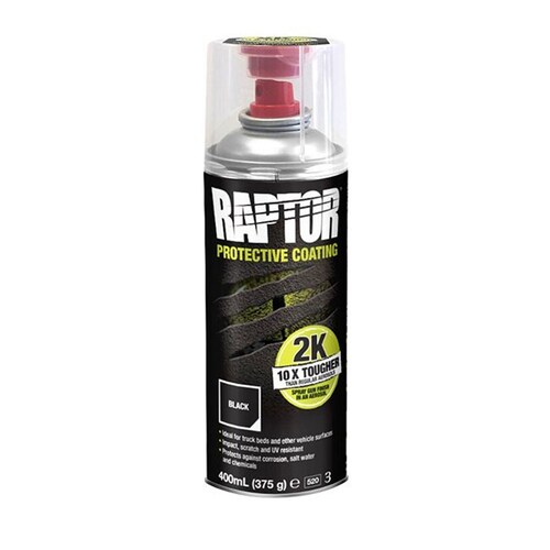 Raptor 2K Aerosol Black RLB/AL 400mL (375g)