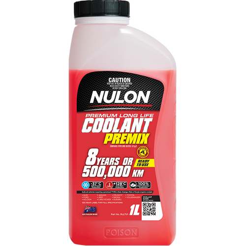 Nulon Red Premium Long Life Coolant Premix 1L RLLTU1