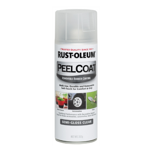 Rustoleum  Peel Coat Semi-Gloss Clear 312g Aerosol  279173