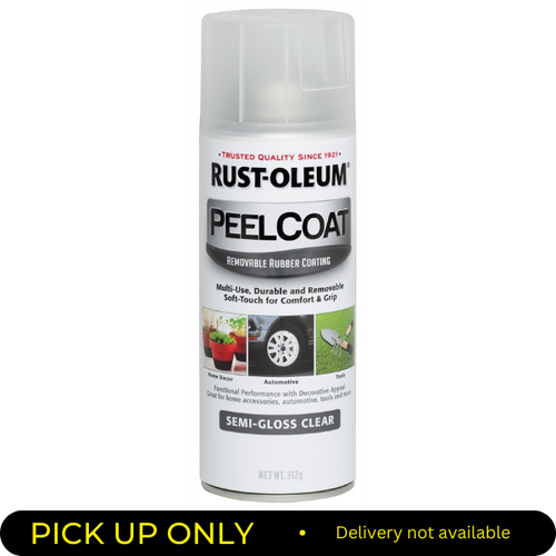 Rustoleum  Peel Coat Semi-Gloss Clear 312g Aerosol  279173