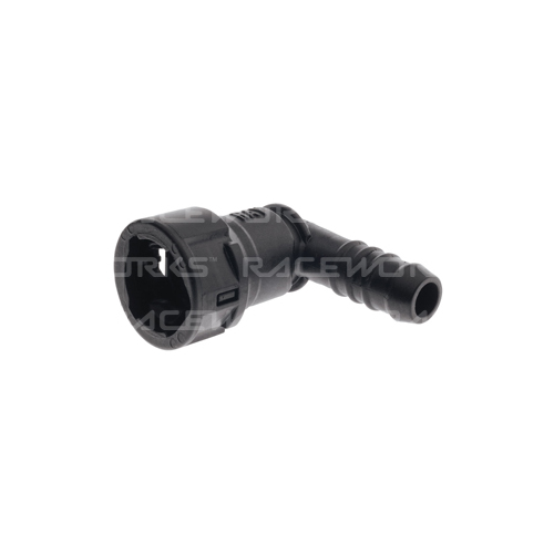 PAT Gm Female Efi 90deg Adaptor 5/16 Tube To 5/16 Barb Plastic RWF-812-05-05P