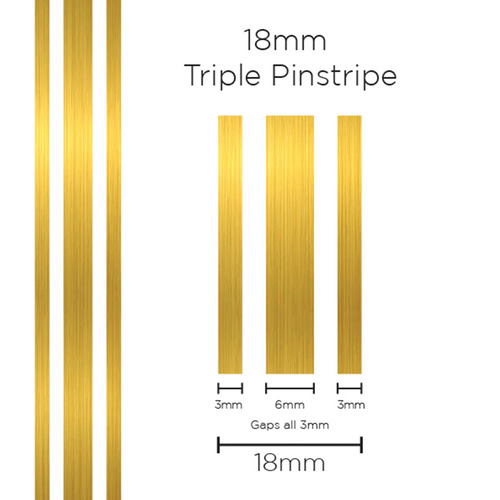 SAAS 18mm Triple Stripe - Gold SAAS-11106