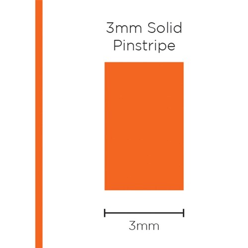 SAAS 1118 Pinstripe 3Mm Solid - Orange