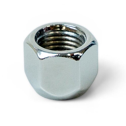 SAAS Single Wheel Nut Chrome M14X1.50 Thread OE Size OE Style Open End Type SKU: 11619B