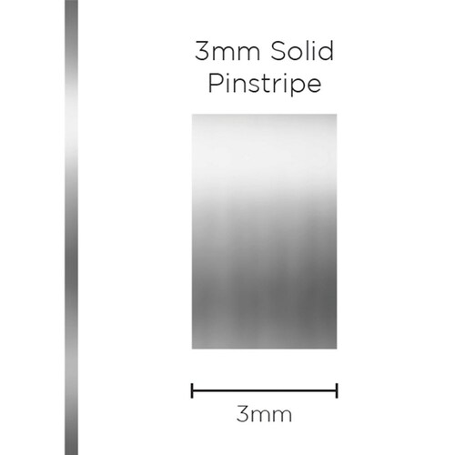 SAAS 1199 Pinstripe 3Mm Solid Chrome Mylar