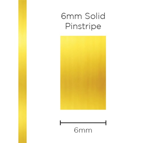 SAAS 1298 Pinstripe 6Mm Solid Gold Mylar