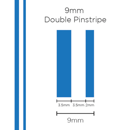 SAAS 9mm Double Stripe - Mediu M Blue SAAS-1504