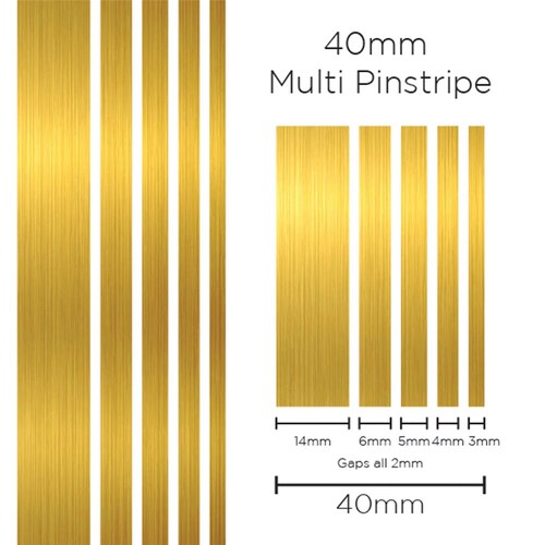 SAAS 1906 Pinstripe 40mm Multi Stripe Gold