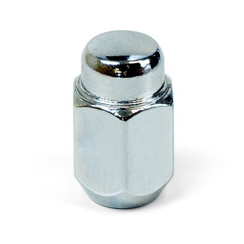 SAAS Single Wheel Nut 35mm Length Chrome 1/2" Thread Acorn Taper Type SKU: 23521B