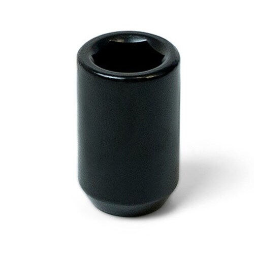 SAAS Single Wheel Nut 33mm Length Black 1/2" Thread Internal Hex Drive SKU: 83301BBC