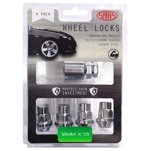 SAAS Splined Bulge Lock Nuts 12Mm X 1.50 Pk 4 913026