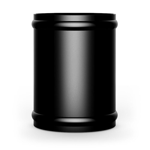 SAAS 3-Inch Diameter Aluminium Black Anodised Straight Joiner Pipe - 100Mm SAP76100B