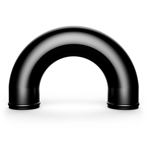 SAAS Black Aluminium Pipe 76mm Id X 180 Deg SAAS-SAP76180B