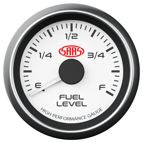 SAAS Fuel Level Gauge 52mm Whi Te SAAS-SG-FL52W thumbnail