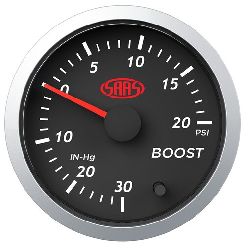 SG21210 Boost Gauge 30Inhg-20Psi 52Mm Black Street Series