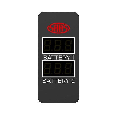 SG81514 Dual Volt Digital Switch Gauge 8V-18V Carling 49 X 24
