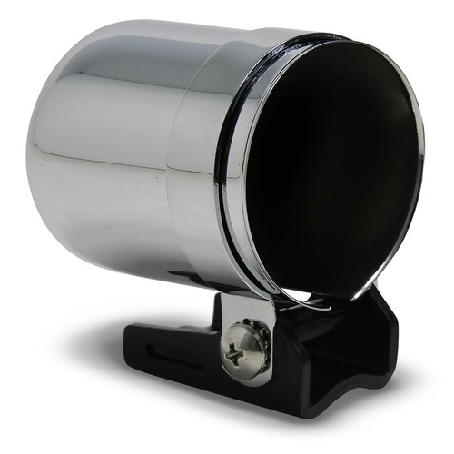 SAAS Gauge Cup 52mm Chrome Wit H Hole SAAS-SGC52CH