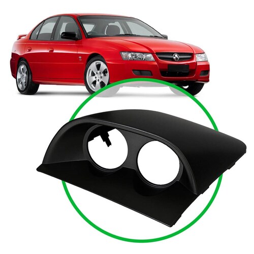 SAAS Sgpvyvzb Dash Gauge Pod Fits Commodore Vy/Vz Black For 2 X 52Mm Gauges