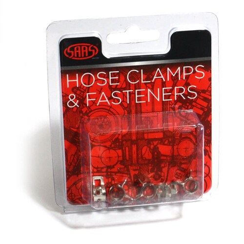 SAAS Pack of 6 Spring Hose Clamps 3mm (1/8") SHC3