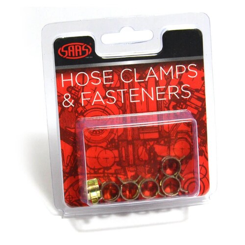 SAAS Pack of 6 Spring Hose Clamps 5mm (13/64") SHC5